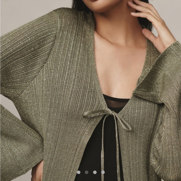 Anthropologie Long Shine Cardigan - Picture 3 of 13